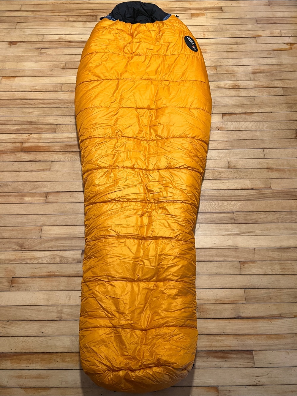 Vintage Moonstone Sleeping Bag Ultima Left Zipper Orange Ripstop USA Gorpcore